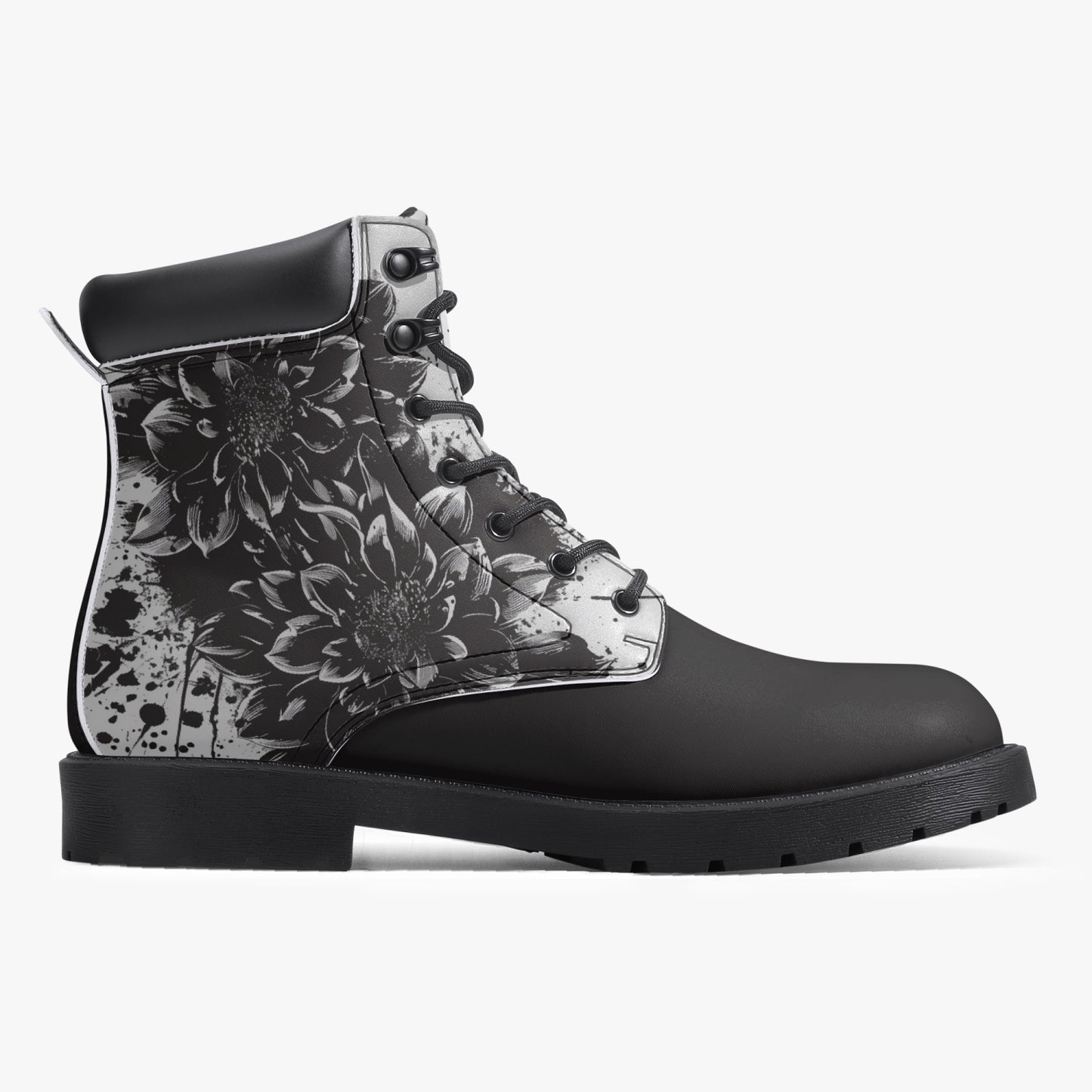 Black Dahlia Leather Boots