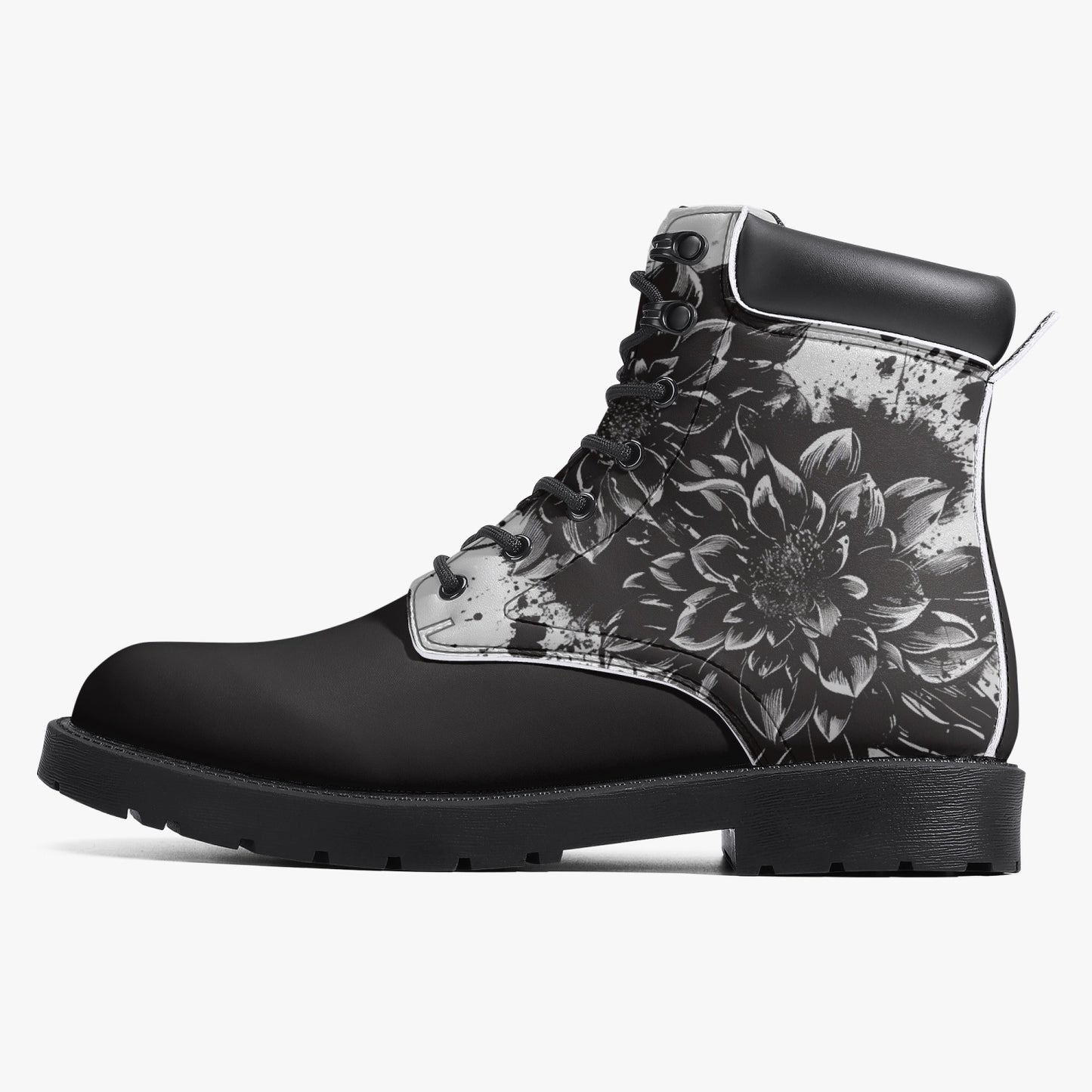 Black Dahlia Leather Boots