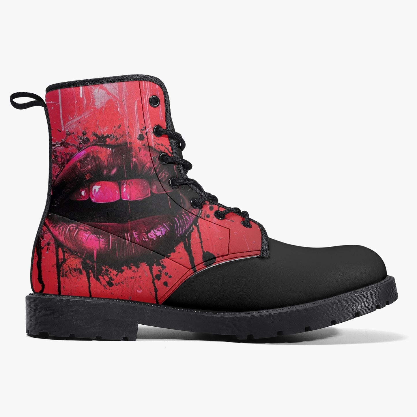 Bleeding Heart Graffiti Leather Boots