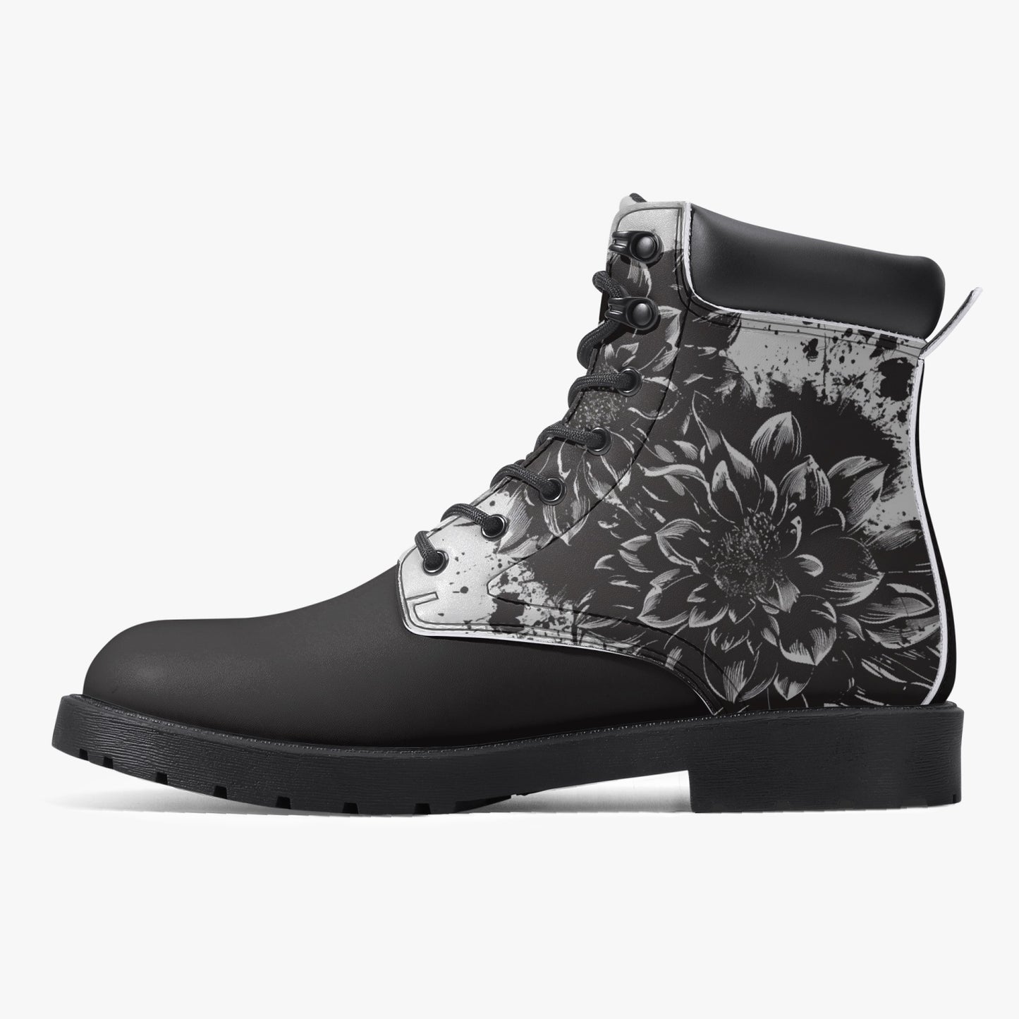 Black Dahlia Leather Boots