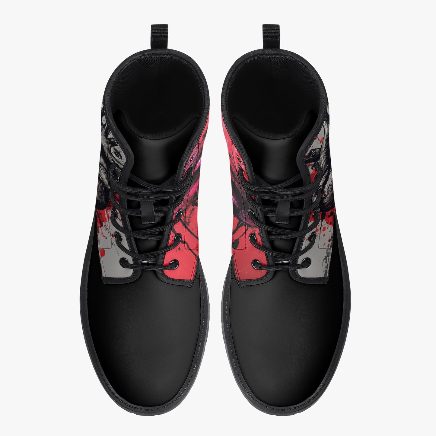 Bleeding Heart Graffiti Leather Boots