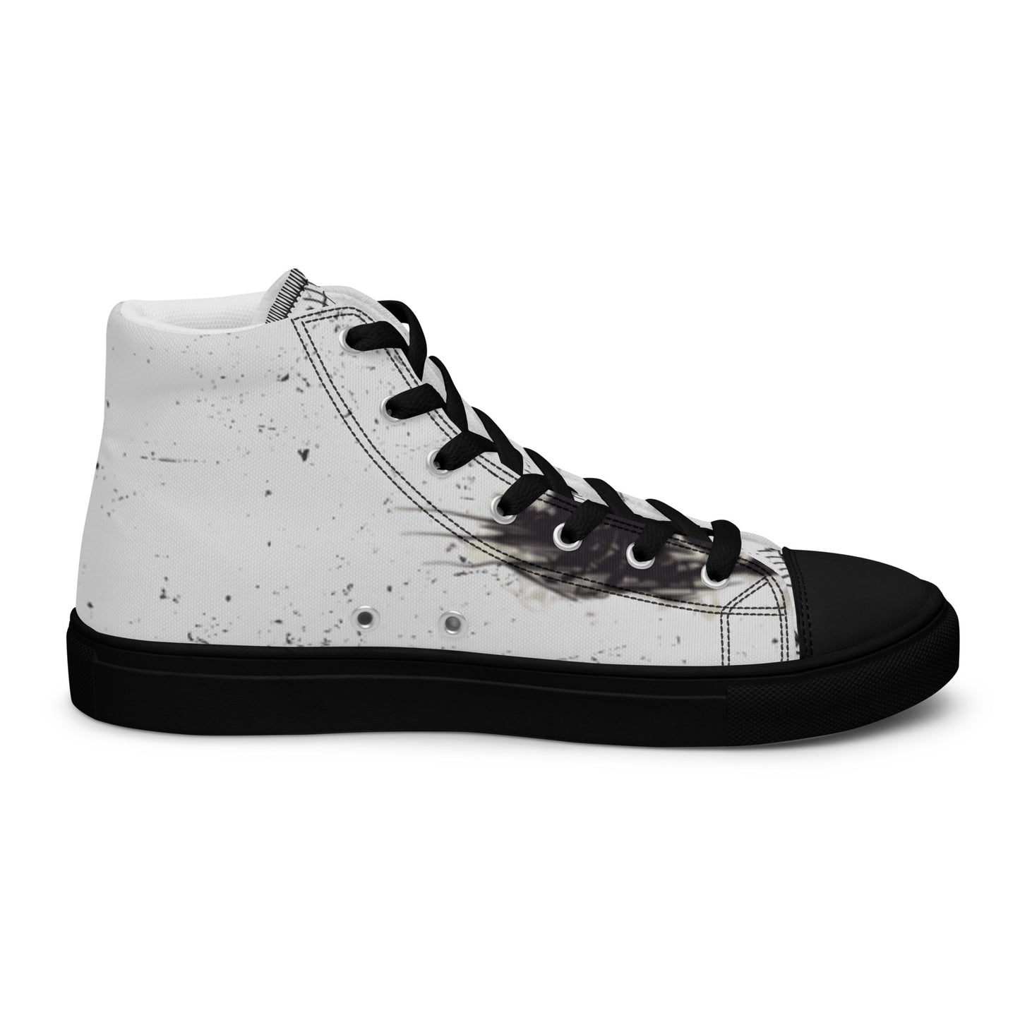 Hello Bad Kitty Men’s High Top Canvas Chuck Shoes