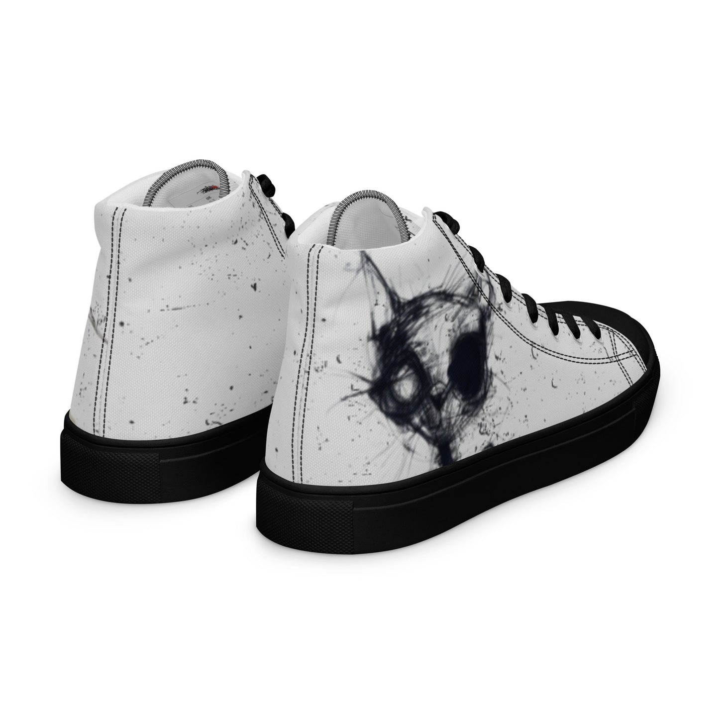 Hello Bad Kitty Men’s High Top Canvas Chuck Shoes