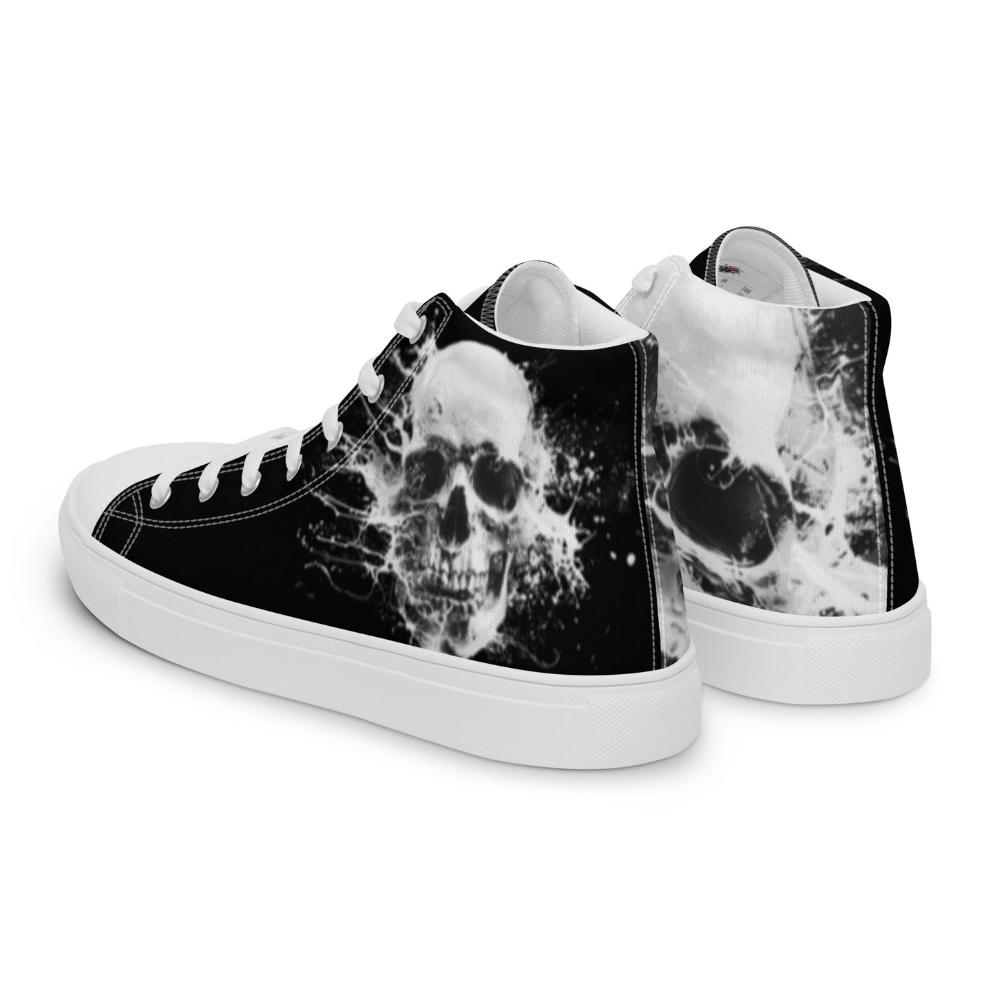 Liquid Skull Men's High Top Canvas Chuck Shoes