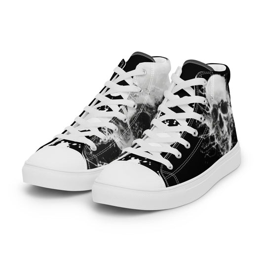 Liquid Skull Men's High Top Canvas Chuck Shoes