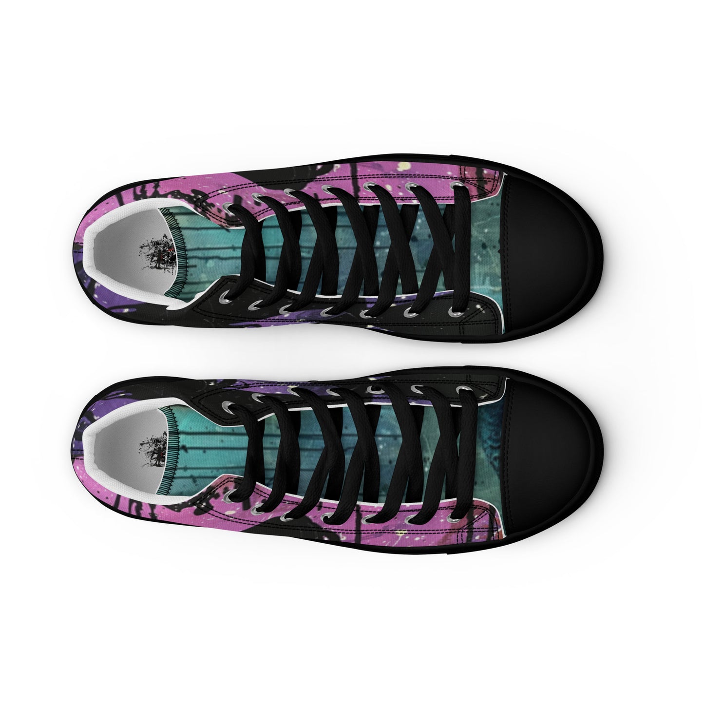 Graffiti Mermaid Women’s High Top Canvas Chuck Shoes