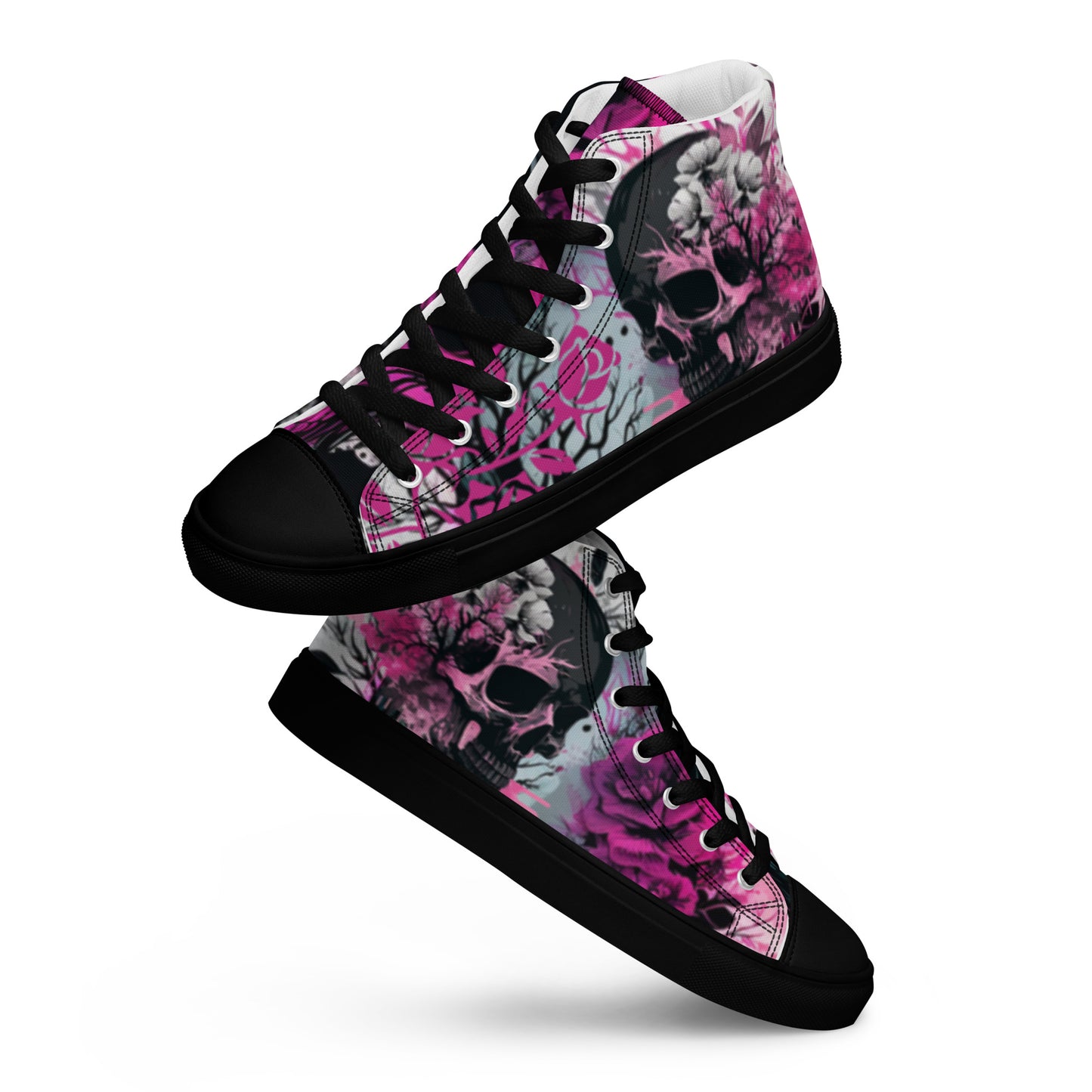 Pink Apocalypse Women’s High Top Canvas Chuck Shoes