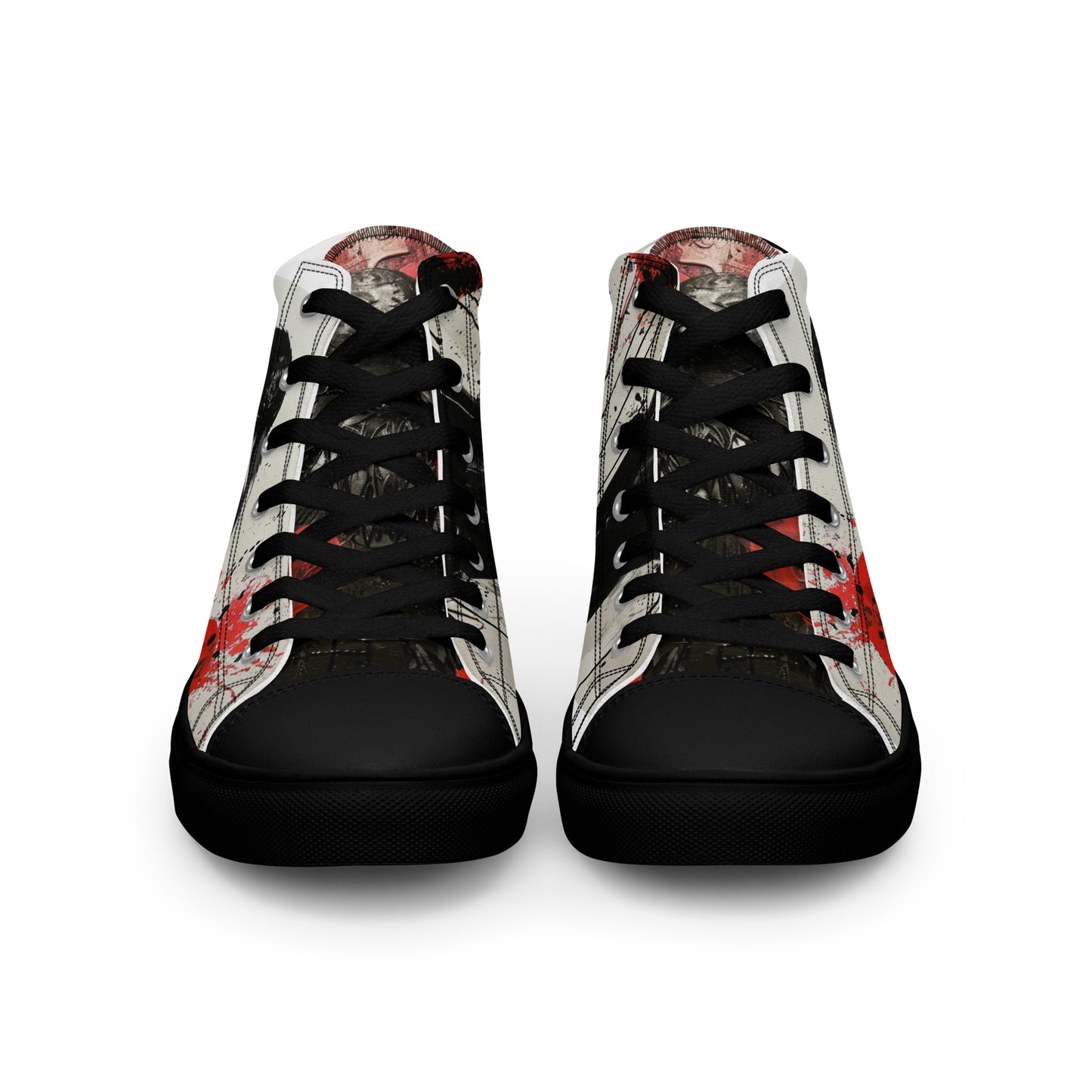 Dark Graffiti Raven Women’s High Top Canvas Chuck Shoes