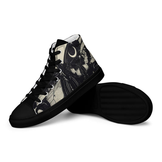 Dark Moth Women's Hight Top Canvas Chuck Tennis Shoes