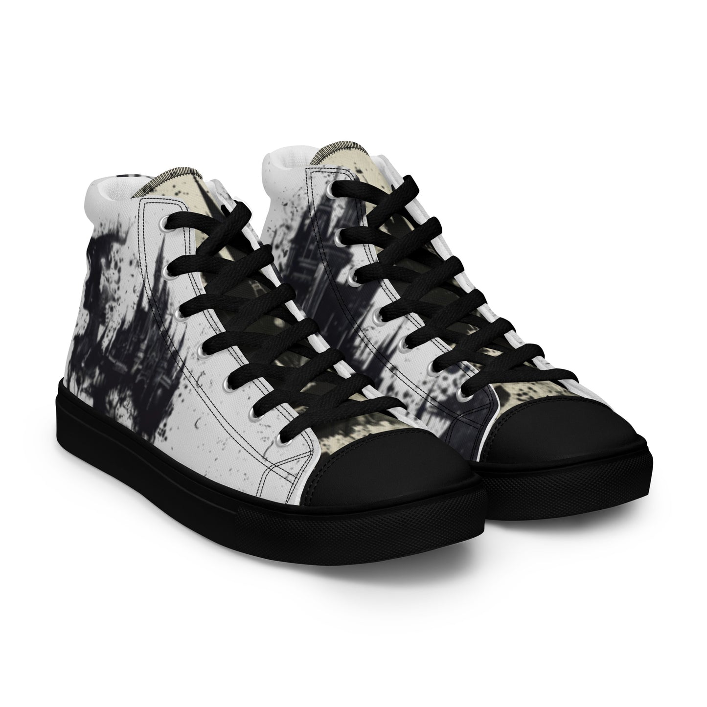 Fairytale Princess Graffiti Women's High Top Canvas Chuck Shoes