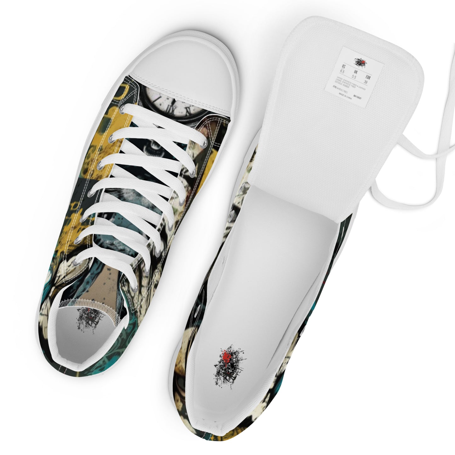 Beyond Wonderland Graffiti Women’s High Top Canvas Chuck Shoes