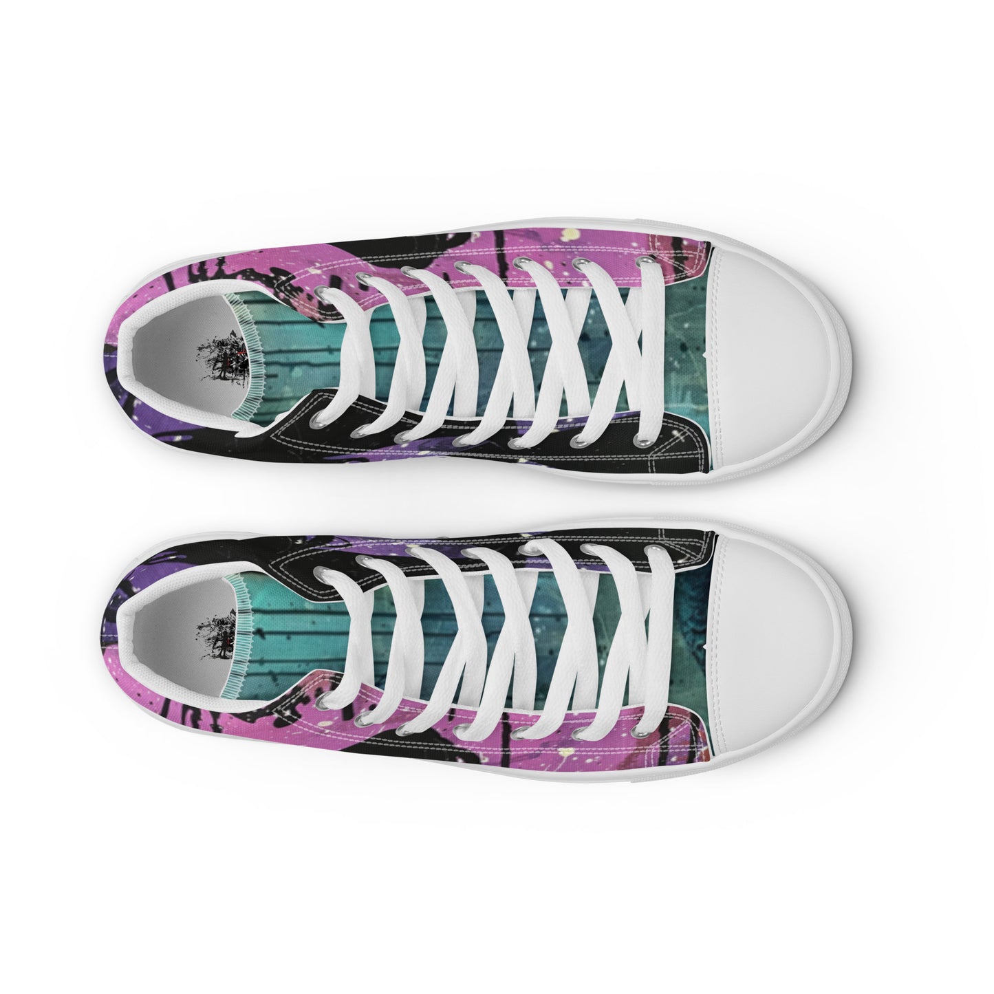 Graffiti Mermaid Women’s High Top Canvas Chuck Shoes