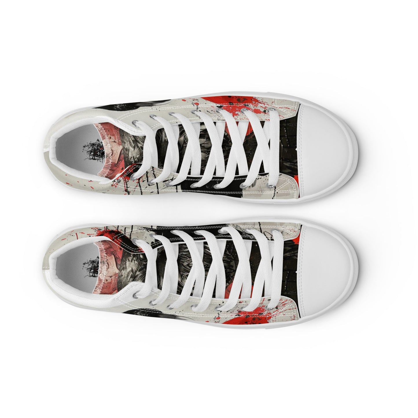 Dark Graffiti Raven Women’s High Top Canvas Chuck Shoes