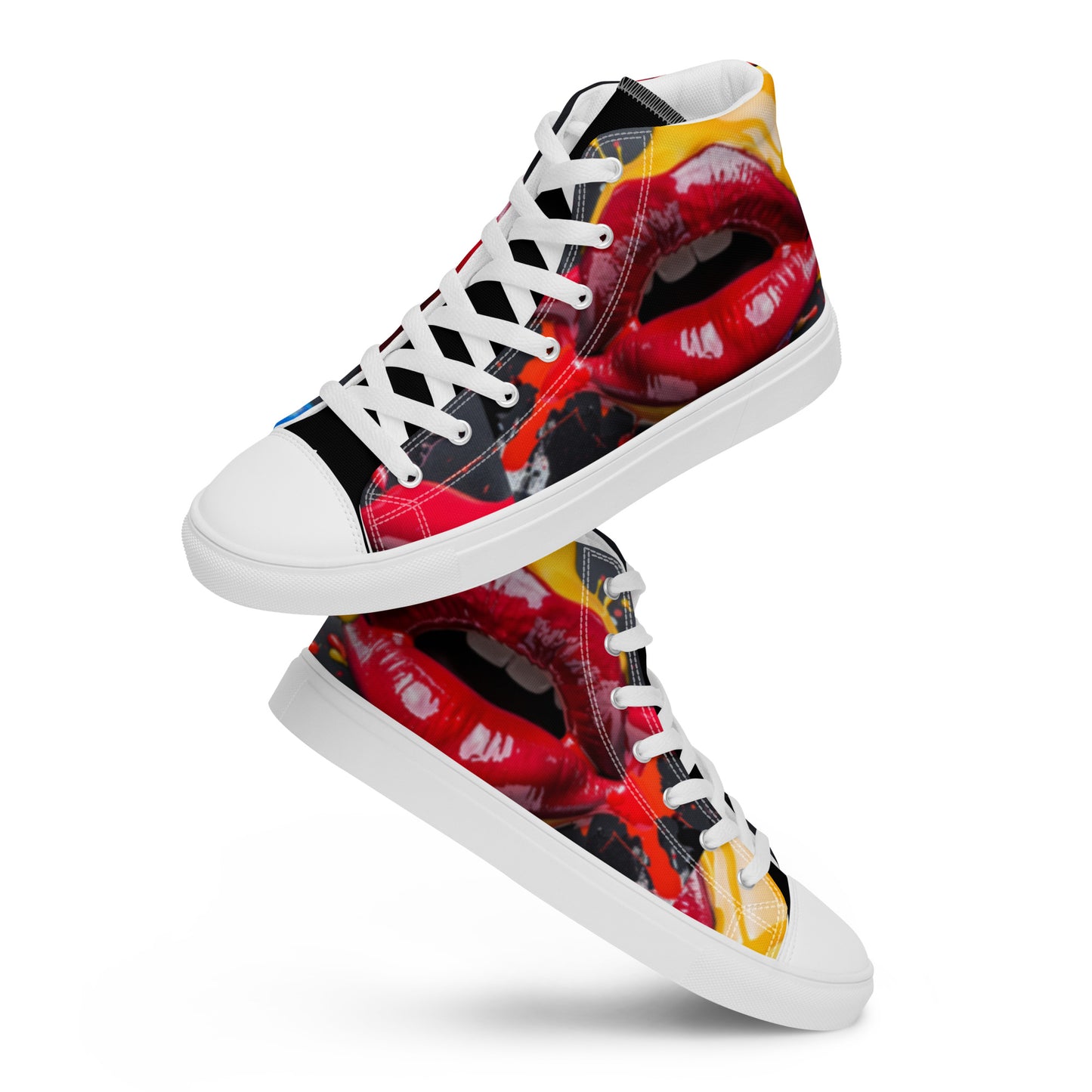 Graffiti Lips Women’s High Top Canvas Chuck Shoes