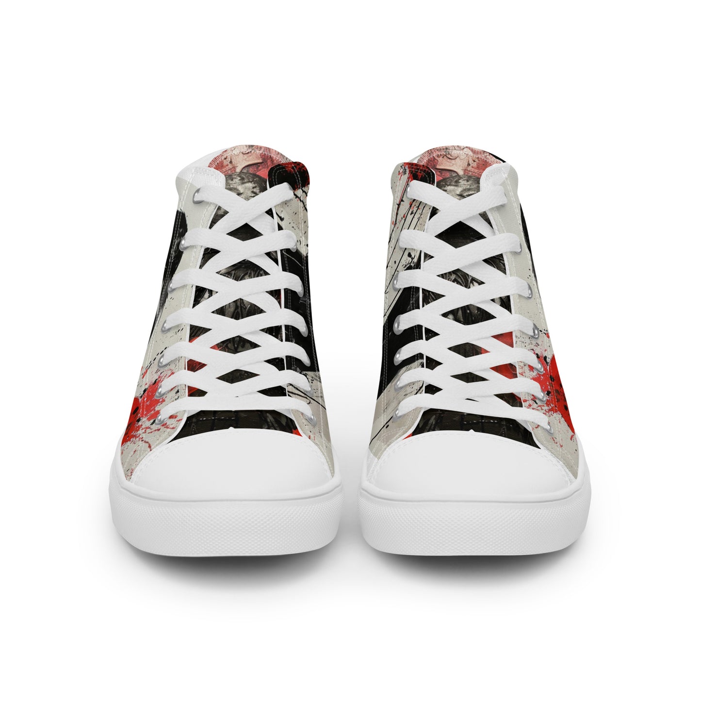 Dark Graffiti Raven Women’s High Top Canvas Chuck Shoes