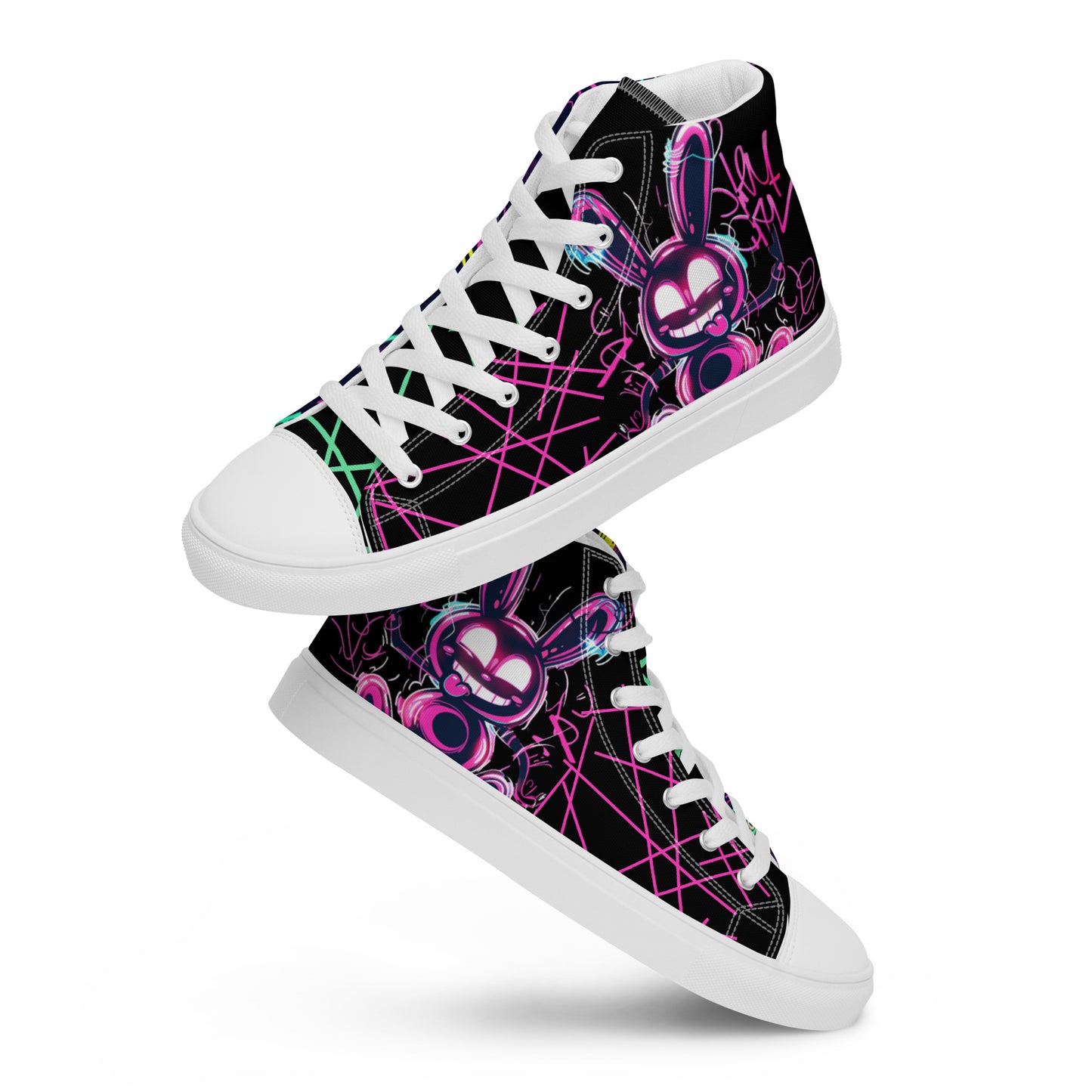 Electric Rabbit Rabbit Rabbit Women’s High Top Canvas Chuck Shoes