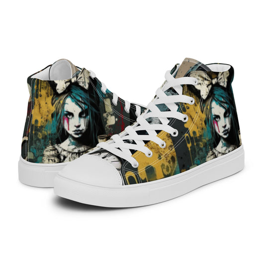 Beyond Wonderland Graffiti Women’s High Top Canvas Chuck Shoes