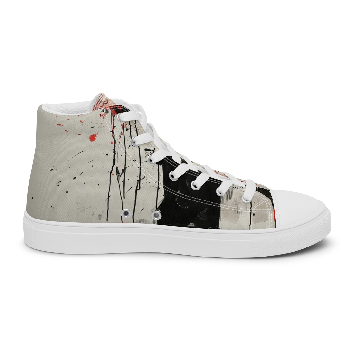 Dark Graffiti Raven Women’s High Top Canvas Chuck Shoes