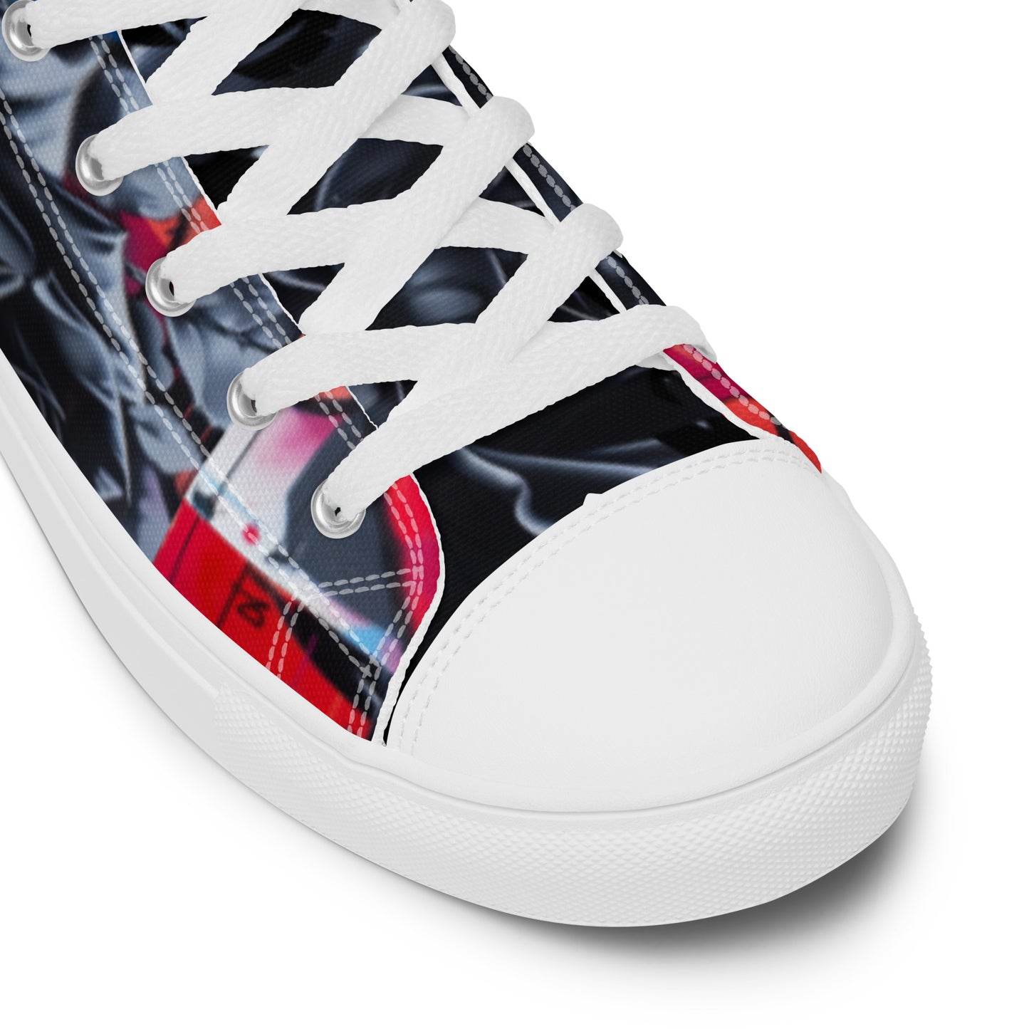 Black Rose Graffiti Women’s High Top Chucks Canvas Shoes