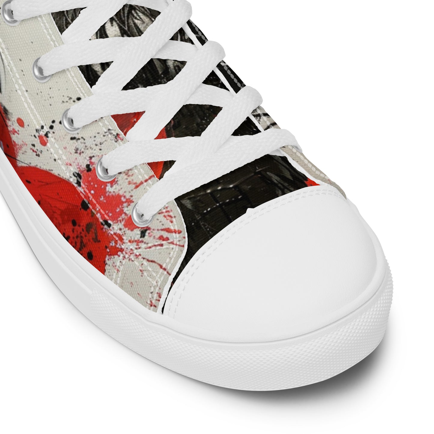 Dark Graffiti Raven Women’s High Top Canvas Chuck Shoes