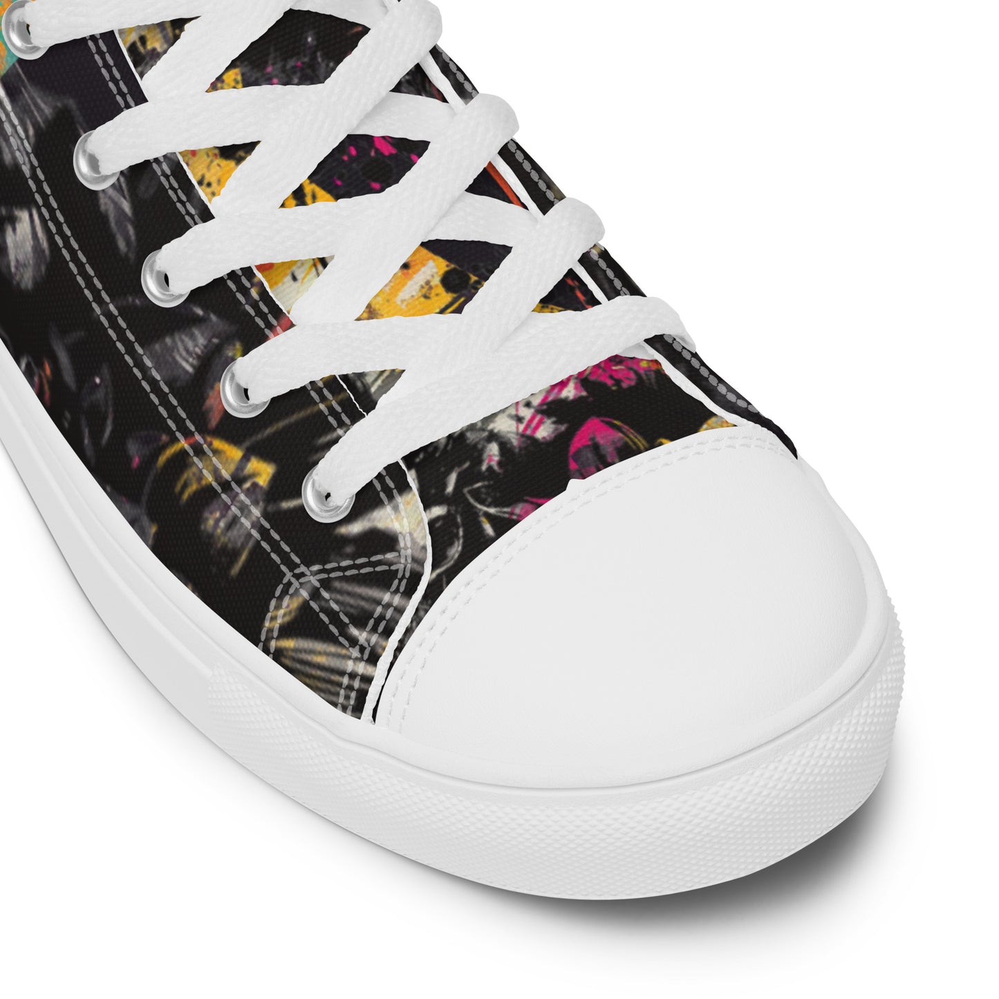 Rainbow Crow Graffiti High Top Chucks Canvas Womens Shoe