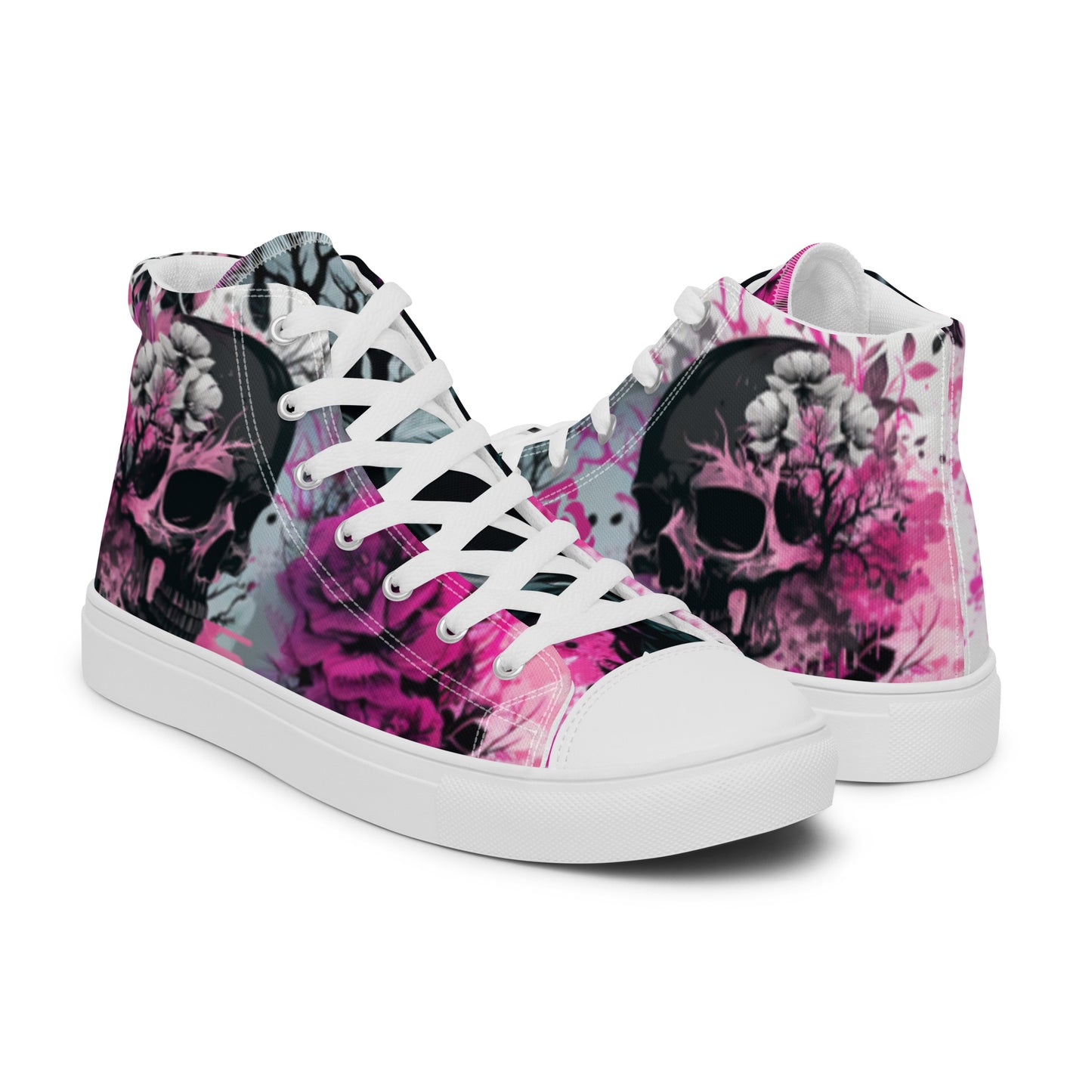 Pink Apocalypse Women’s High Top Canvas Chuck Shoes