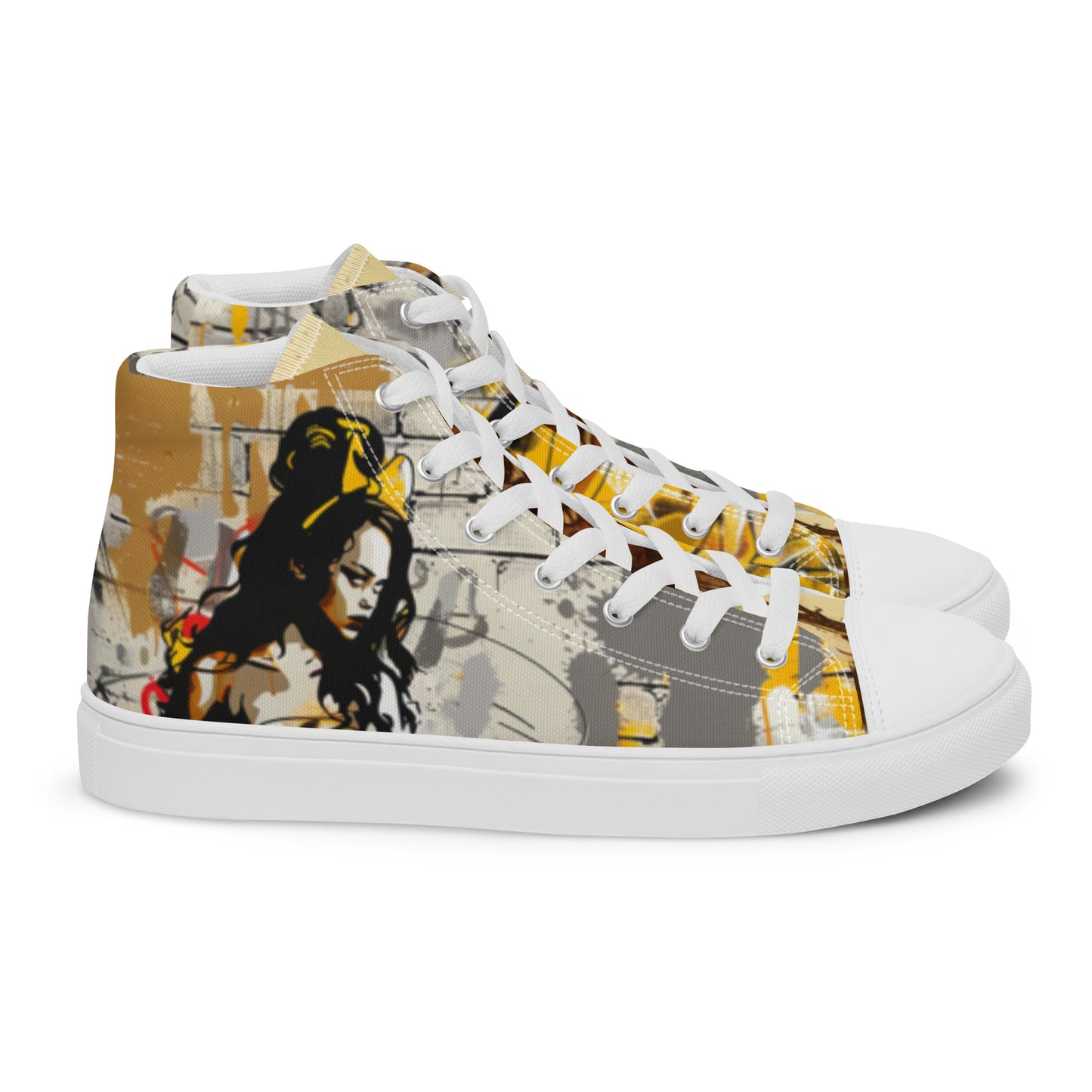 Beautiful Graffiti Belle Women’s High Top Canvas Chuck Shoes