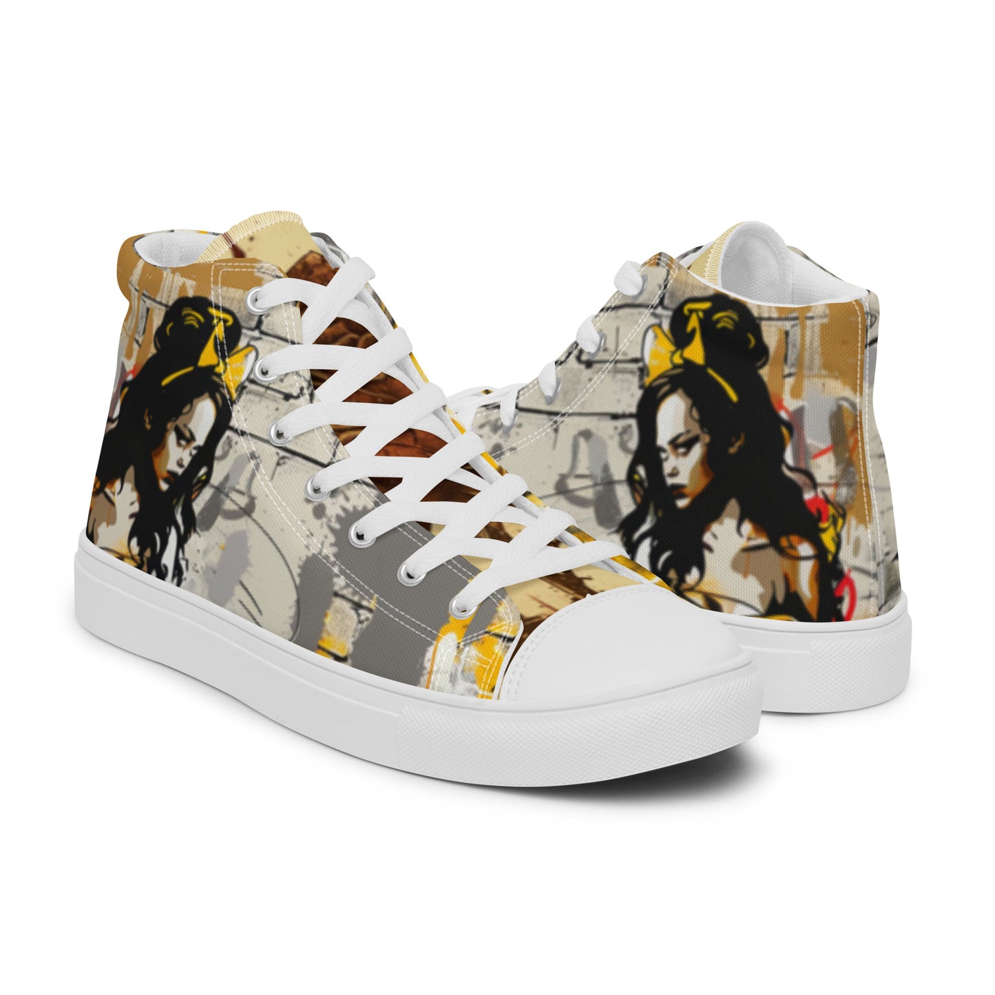 Beautiful Graffiti Belle Women’s High Top Canvas Chuck Shoes