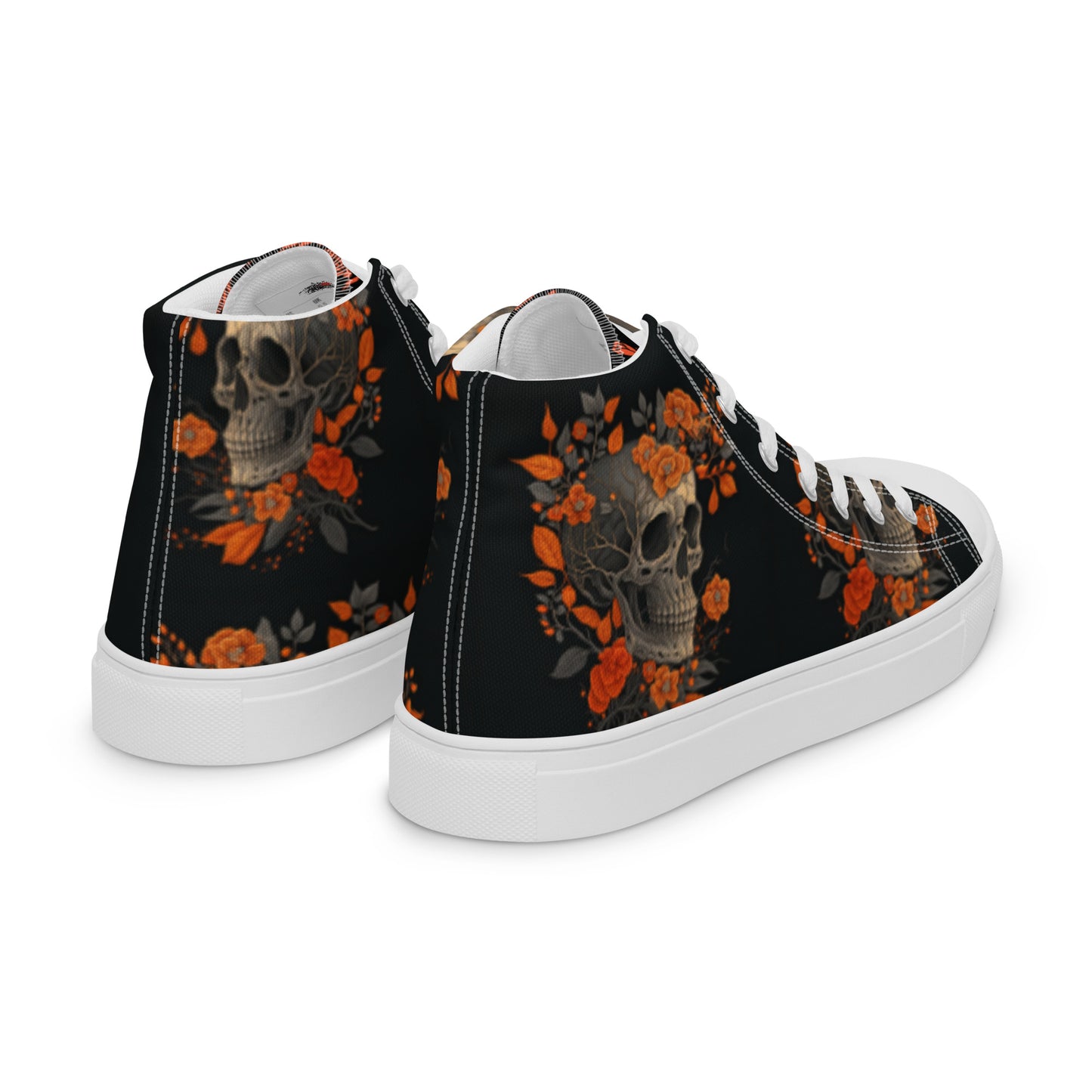 Skulls and Roses Urban Art Women’s High Top Canvas Chuck Shoes