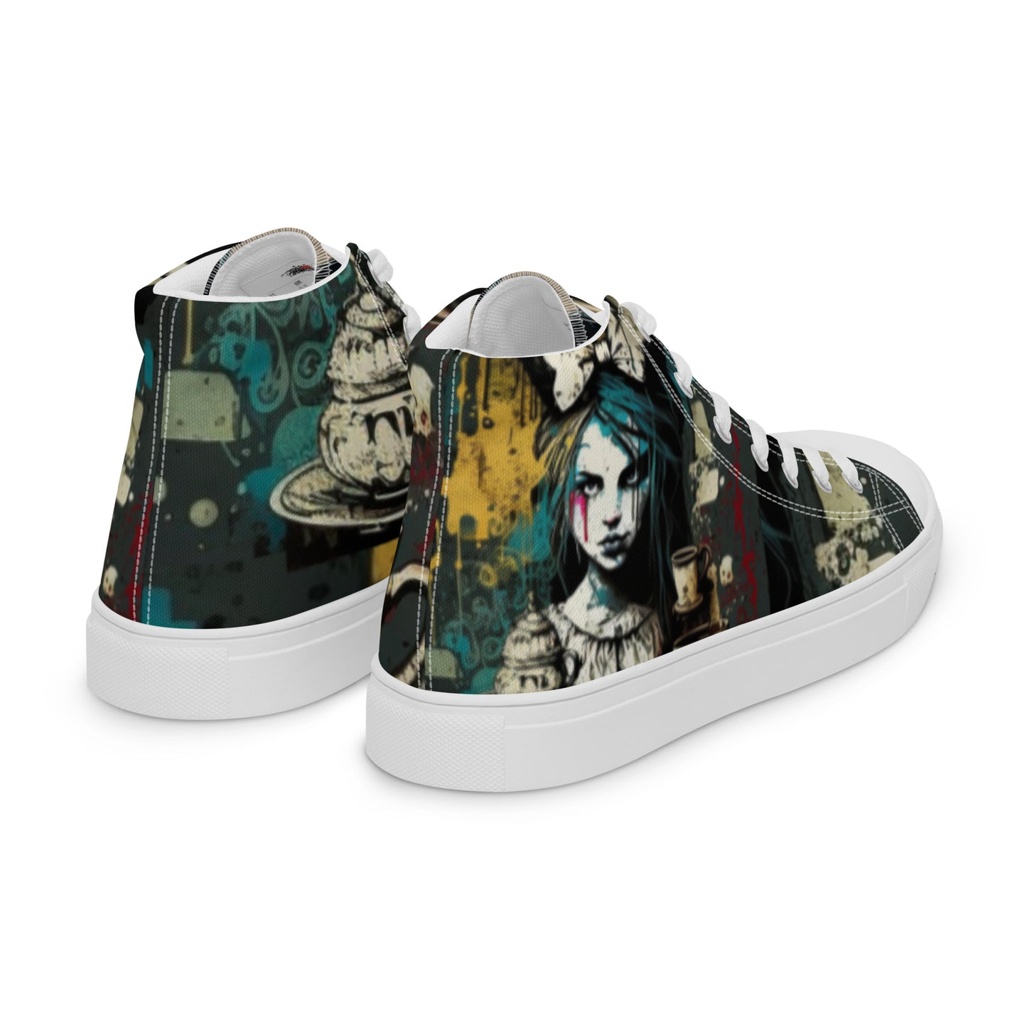 Beyond Wonderland Graffiti Women’s High Top Canvas Chuck Shoes