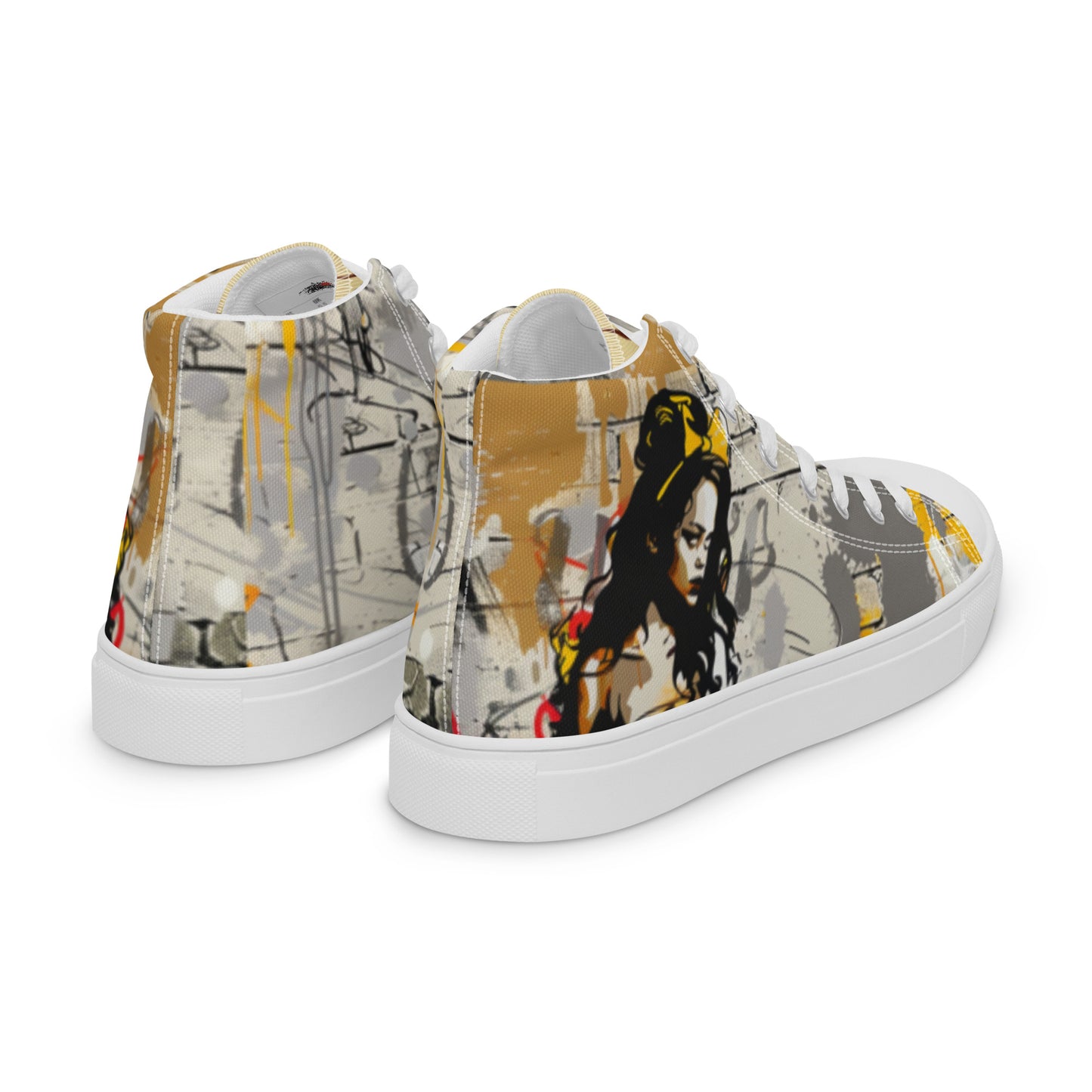 Beautiful Graffiti Belle Women’s High Top Canvas Chuck Shoes