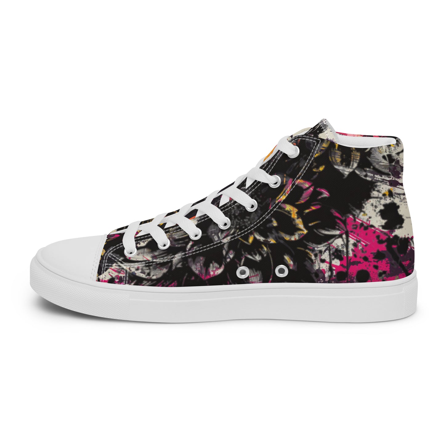 Rainbow Crow Graffiti High Top Chucks Canvas Womens Shoe