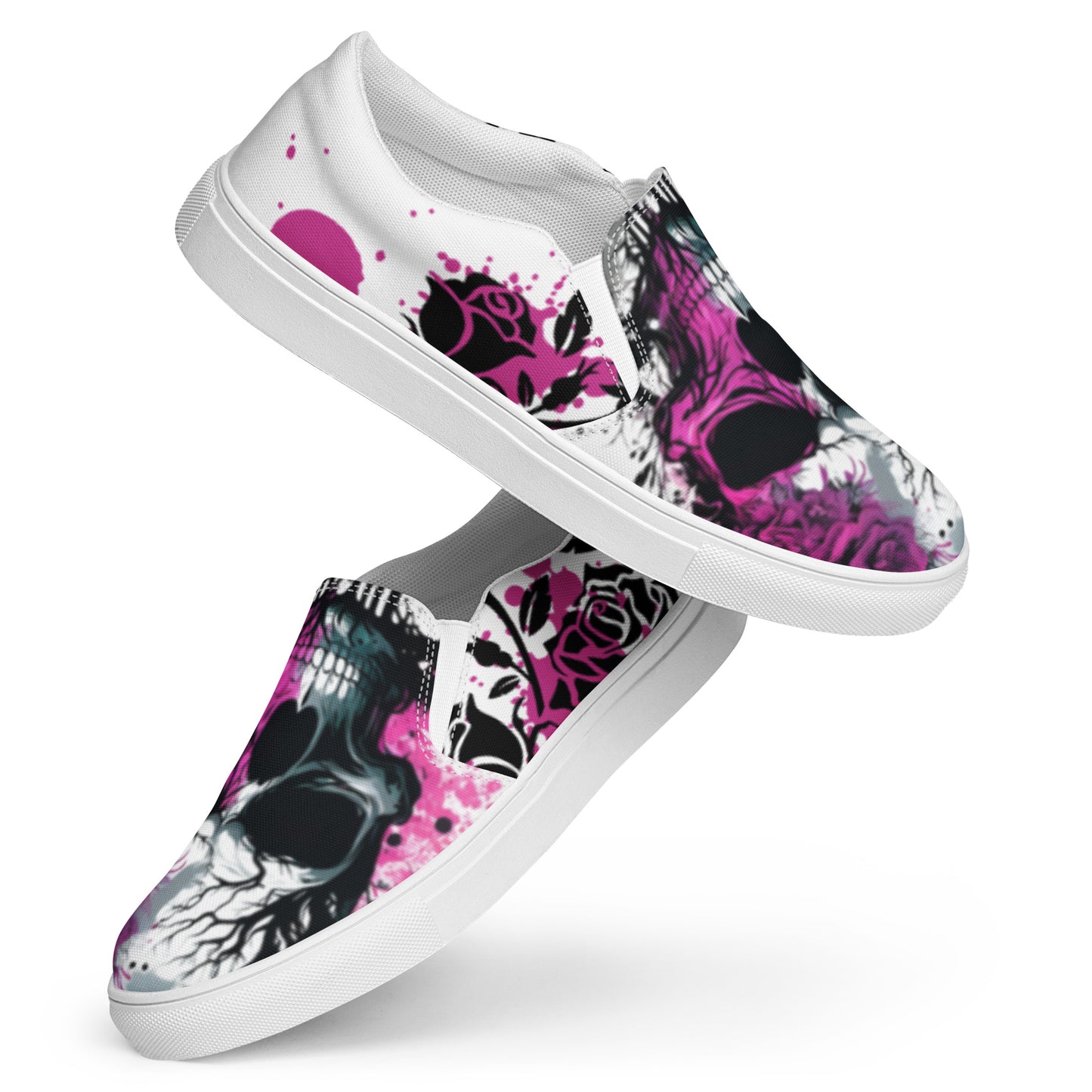 Pink Apocalypse Women’s Slip-on Canvas Shoes