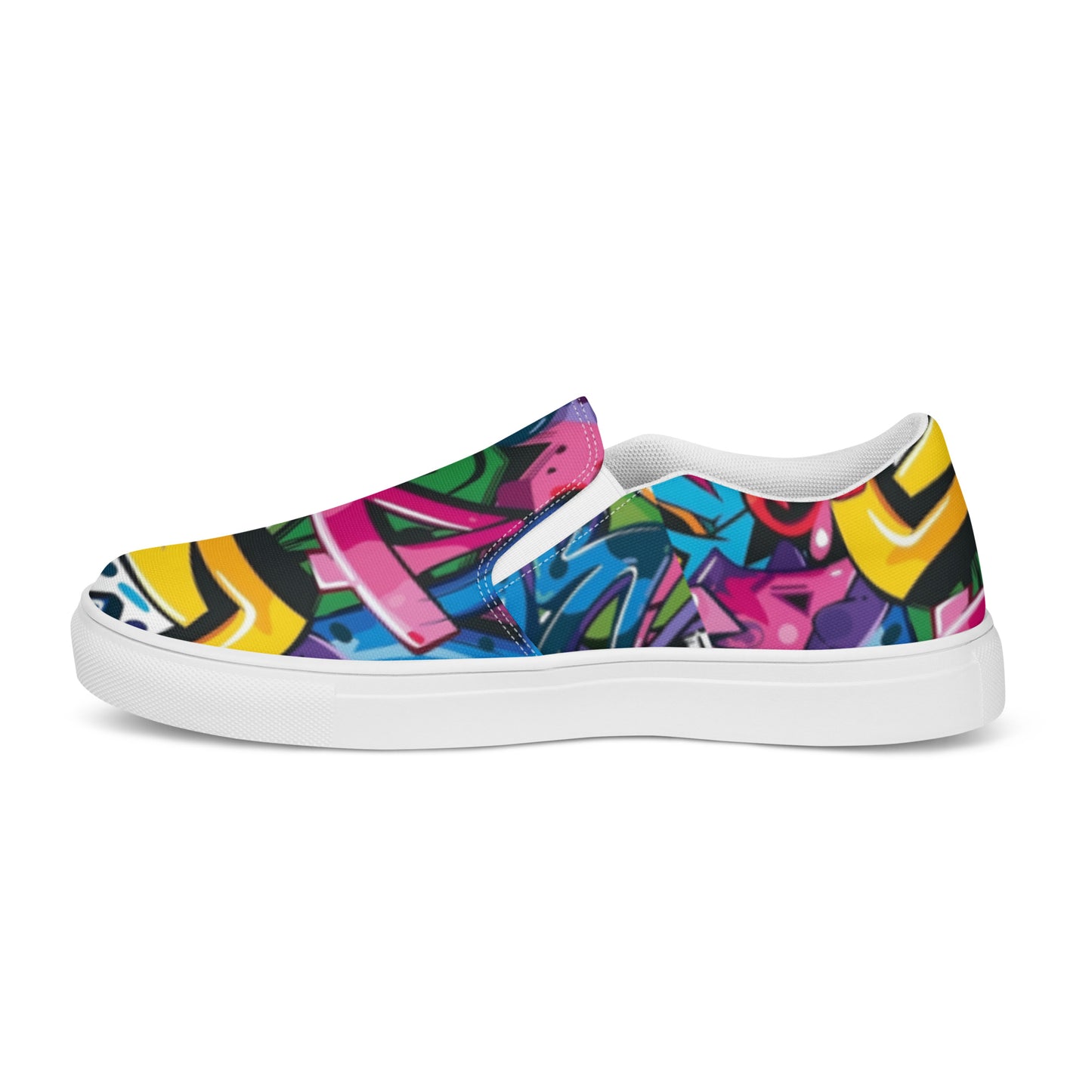 Graffiti Street Art Women’s Slip-on Canvas Shoes