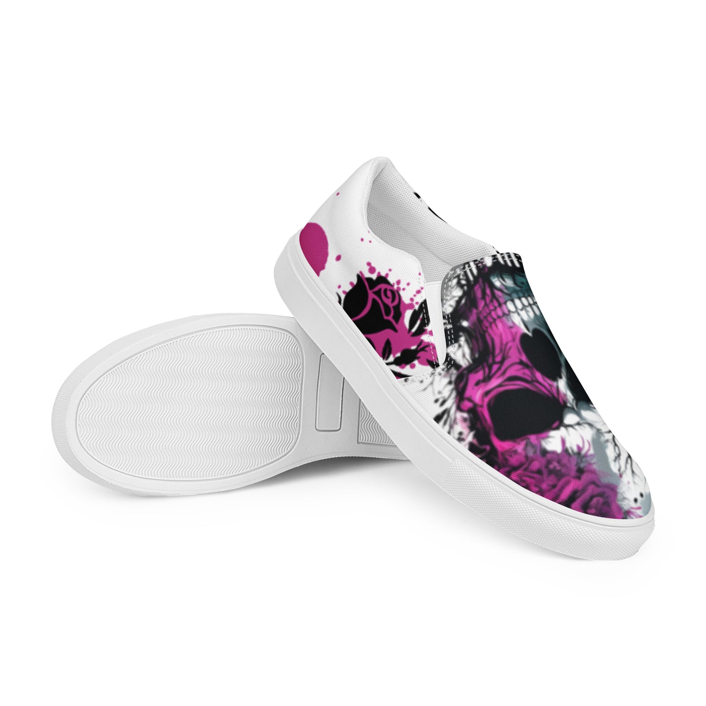 Pink Apocalypse Women’s Slip-on Canvas Shoes