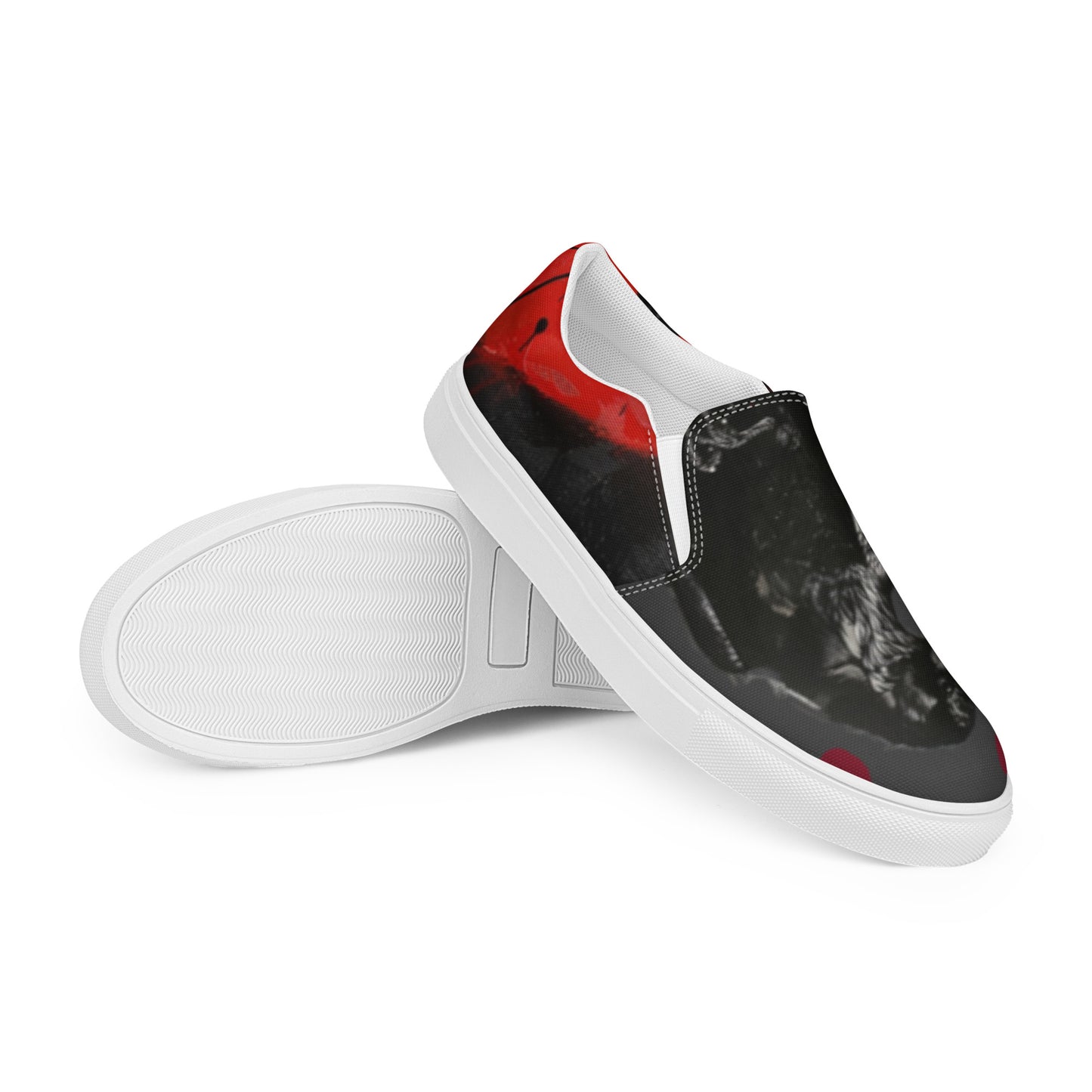 Dark Love Raven Women’s Slip-on Canvas Shoes