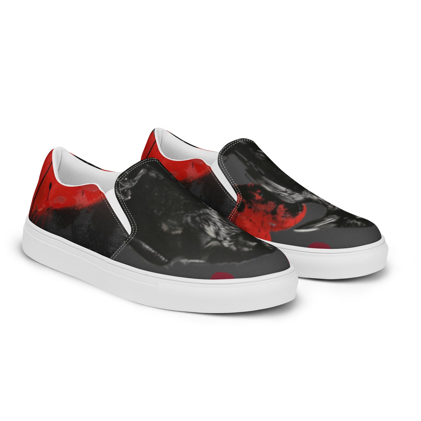 Dark Love Raven Women’s Slip-on Canvas Shoes